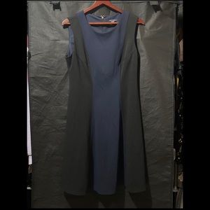 Black & Navy Sleevless Dress